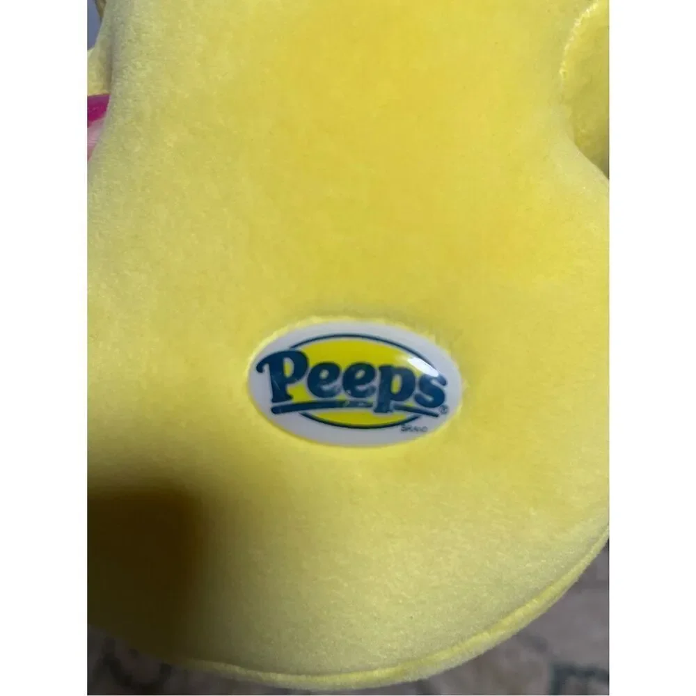 Bright Yellow Peep Marshmallow Plushie Toy Bunny